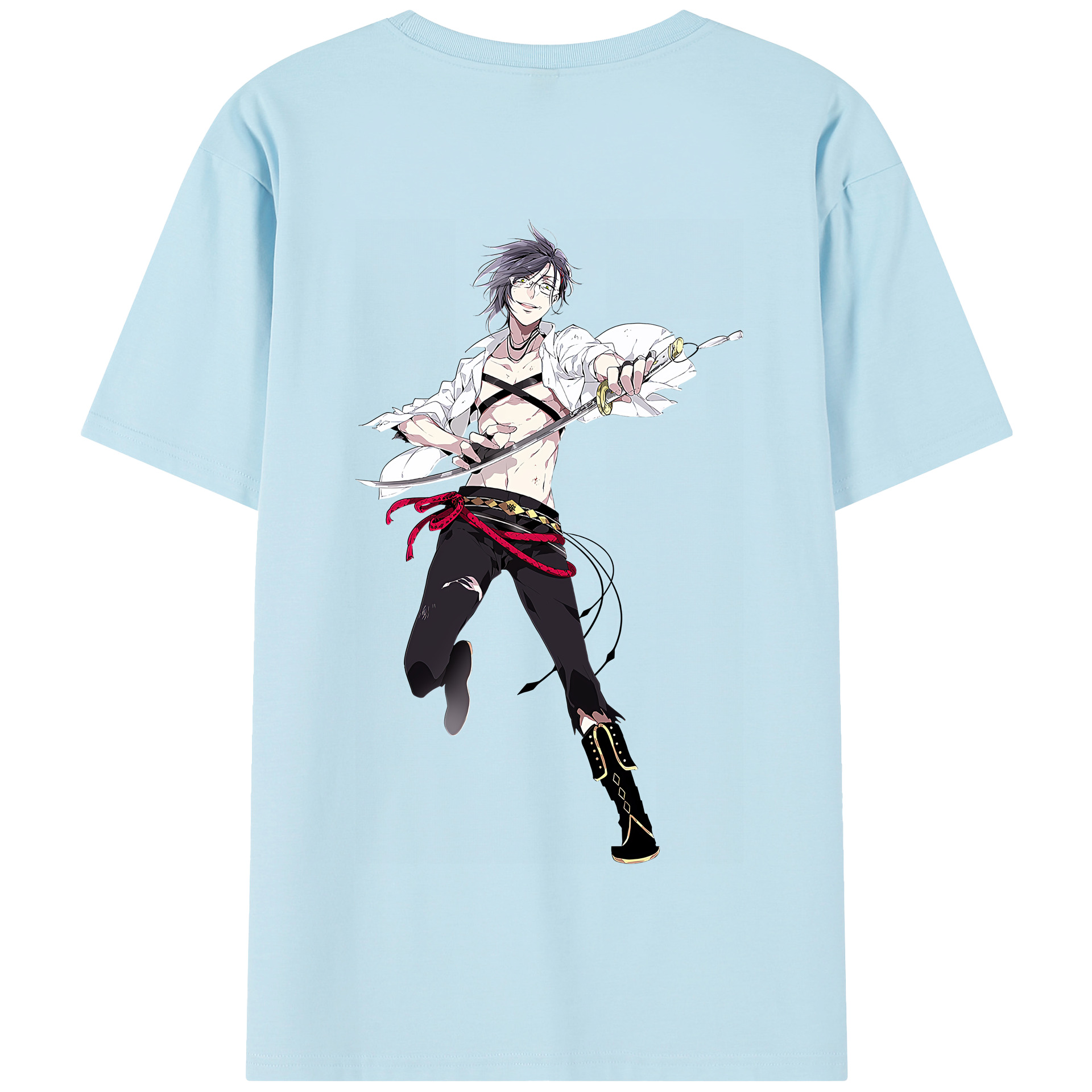 （画像用） 刀剣乱舞 Touken Ranbu 綿100％半袖Tシャツ（背面プリント）